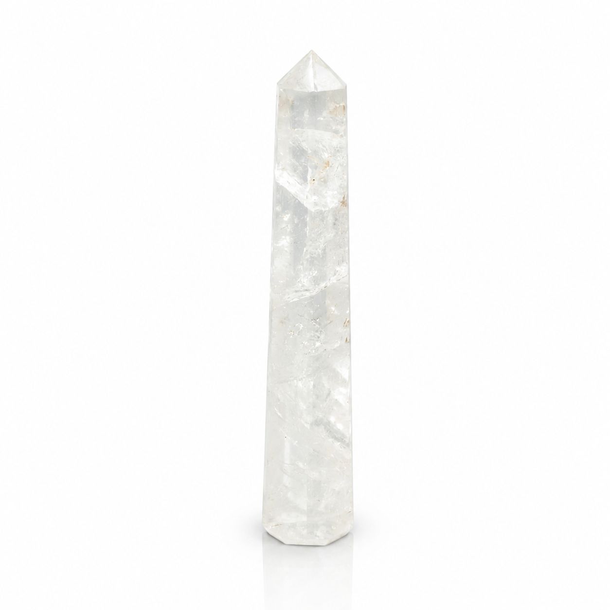 puntas de obelisco de seis caras de piedra preciosa, aprox. 17 cm - cristal de roca